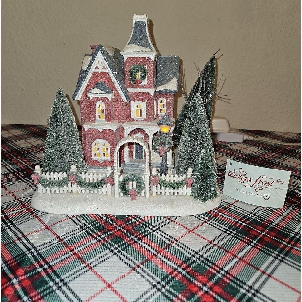 Department 56 Winter Frost Illuminated Nicollet House Holiday Village Decor
